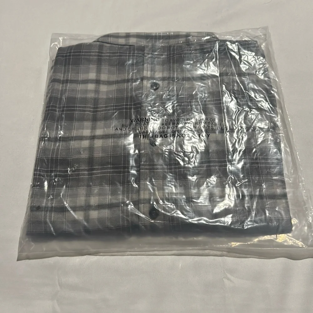 Duck Camp Gunmetal Plaid Shirt large Km - Picture 4 of 4